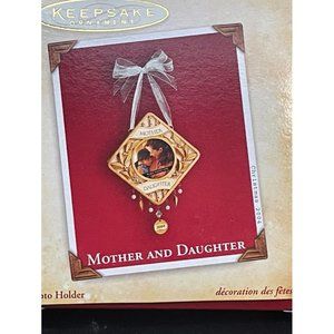Hallmark Keepsake Ornament Mother and Daughter Photo Holder Dated 2004